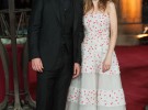 María Valverde radiante junto a Christian Bale en el preestreno de Exodus en Londres