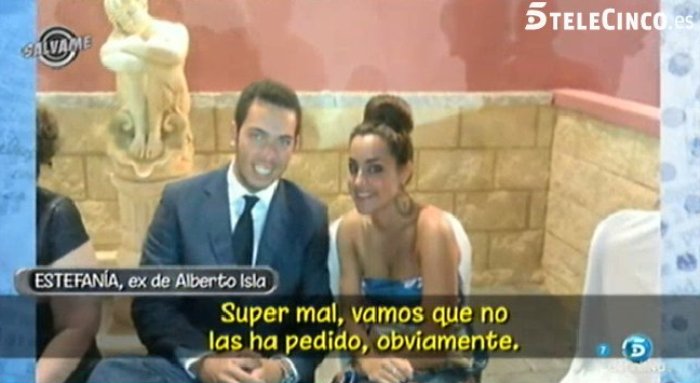 Estefanía Martínez y su opinión sobre la boda de Alberto Isla