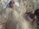 Beyonce insinúa en la playa que espera su segundo hijo