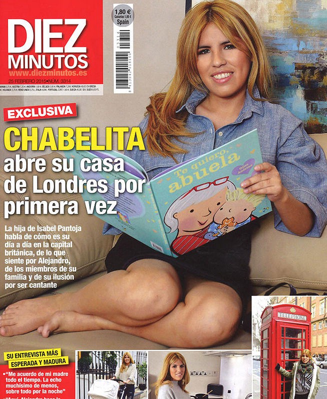 Chabelita rentabiliza su aventura londinense con una entrevista a Diez Minutos