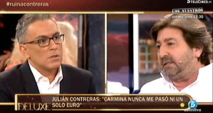 Julián Contreras comenta su difícil situación en Sálvame deluxe