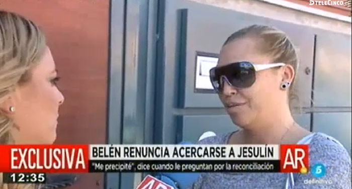 Belén Esteban se arrepiente de su intención de acercarse a Jesulín de Ubrique