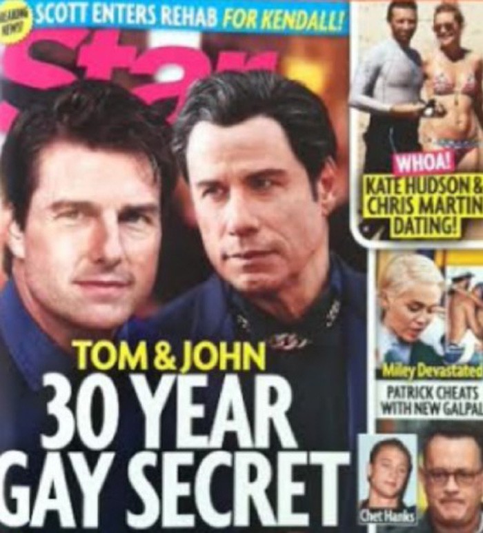 Tom Cruise y John Travolta, 30 años de romance secreto según Star