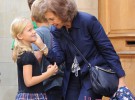 La reina Sofía y la infanta Elena acuden a la Primera Comunión de Irene Urdangarin
