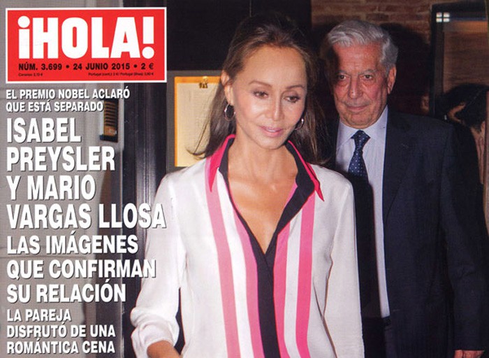 ¡Hola! confirma la relación entre Isabel Preysler y Mario Vargas Llosa