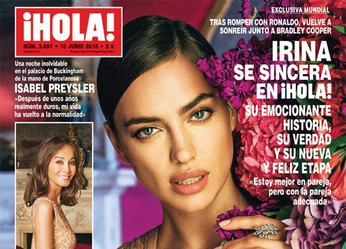 Irina Shayk, exclusiva internacional en la revista ¡Hola!