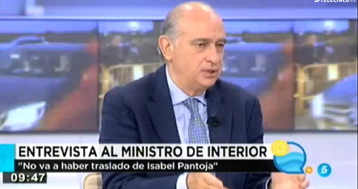 El ministro del Interior afirma que no se trasladará a Isabel Pantoja