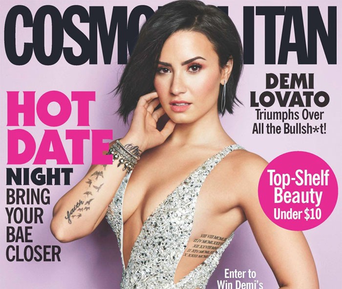 Demi Lovato habla sobre su relación con Wilmer Valderrama en Cosmopolitan