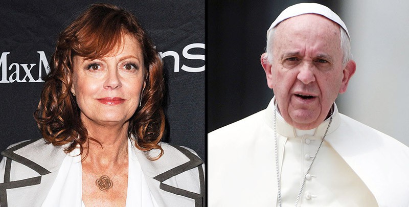 Susan Sarandon teme por la vida del Papa