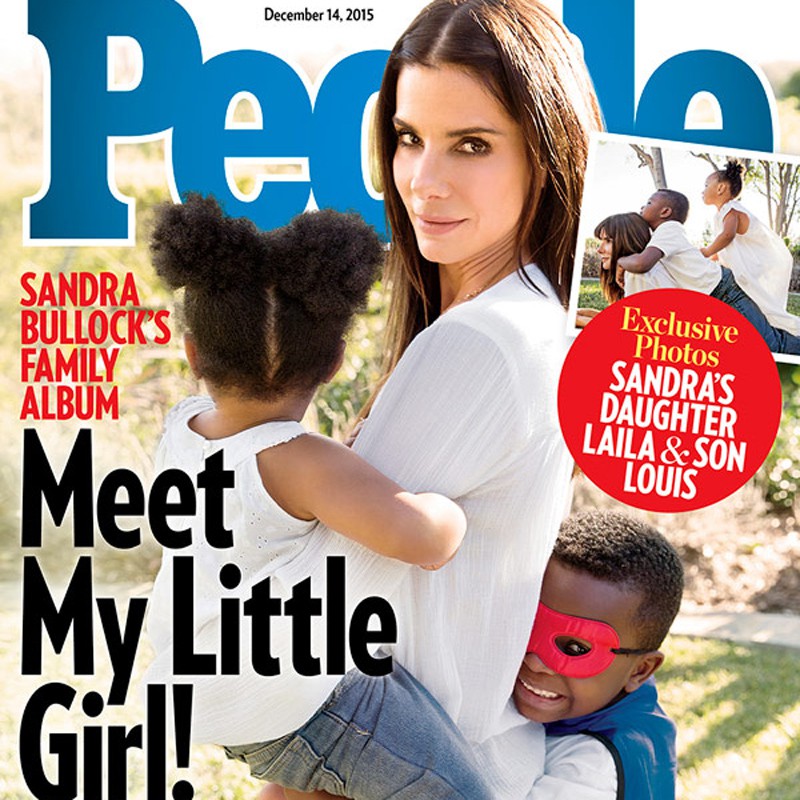 Sandra Bullock revela que ha adoptado a una niña