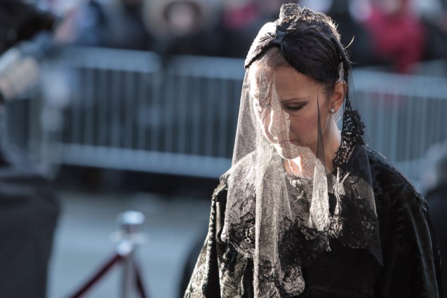 Céline Dion, destrozada durante el funeral de su marido René Angélil