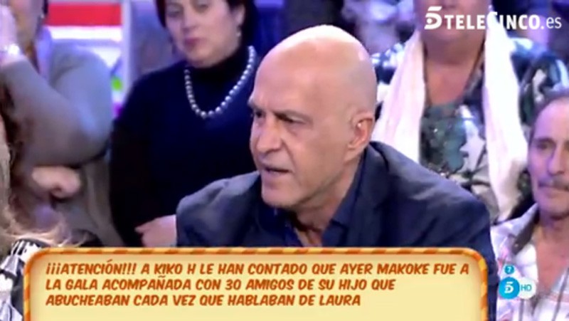 Kiko Matamoros comenta el encuentro de Makoke y su hijo Diego en la gala de GH VIP 4