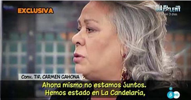 Carmen Gahona, muy afectada por su ruptura definitiva con Chiquetete