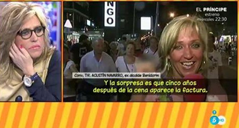 Lydia Lozano y la polémica de una cena sin pagar en Benidorm