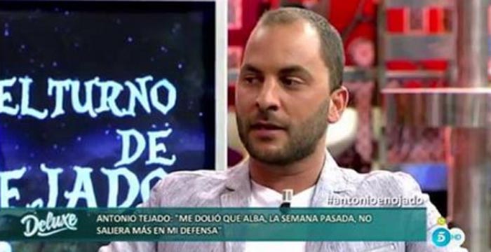 Antonio Tejado admite que se equivocó al ser infiel a Alba