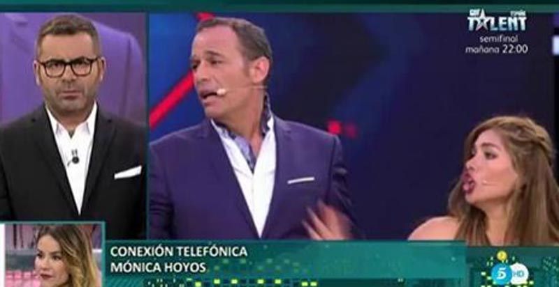 Mónica Hoyos se muestra molesta con Carlos Lozano y su novia