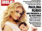 Paulina Rubio presenta a su hijo Eros en ¡Hola!