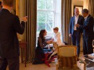 El príncipe George protagonista de la visita de los Obama a Reino Unido