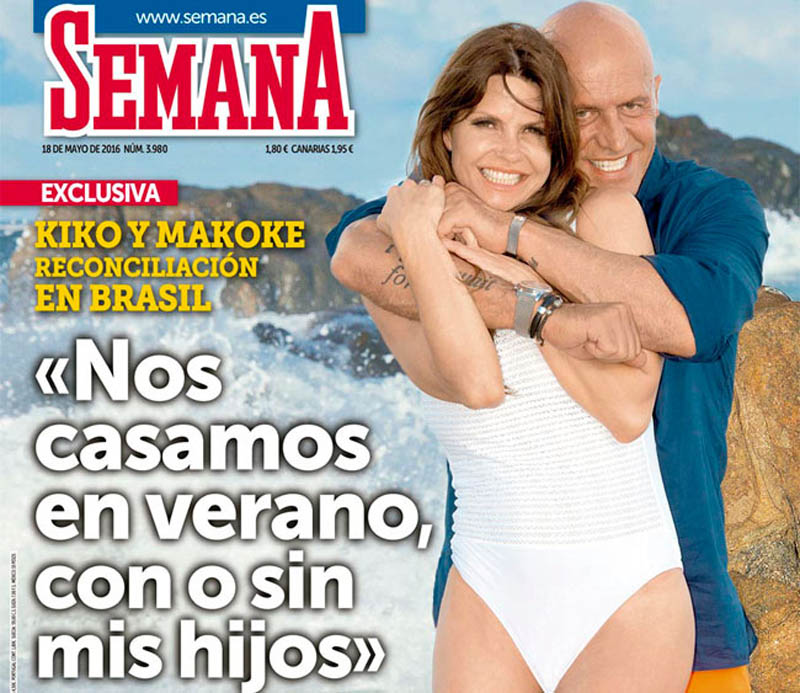 Kiko Matamoros y Makoke protagonizan una polémica portada en Semana