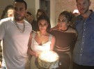 Calvin Harris junto a Kim Kardashian en la fiesta del 47 cumpleaños de Jennifer Lopez