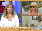 María Teresa Campos se enfada y se disculpa con Sálvame