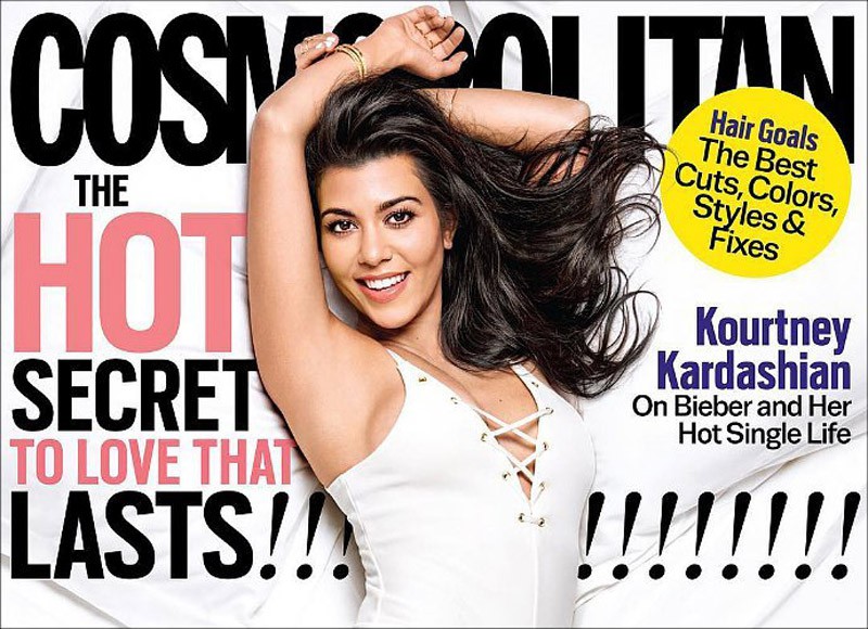 Kourtney Kardashian repasa la actualidad de su familia posando en bañador para Cosmopolitan