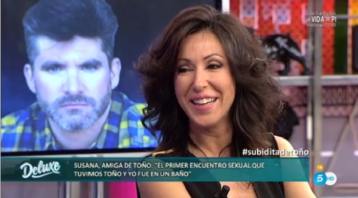 Susana comenta sus encuentros íntimos con Toño Sanchís