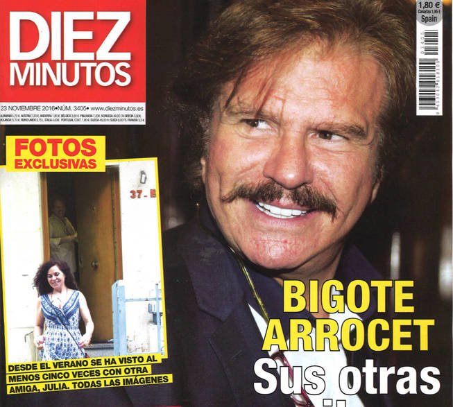 Edmundo Arrocet y su nueva amiga protagonistas de la portada de Diez Minutos