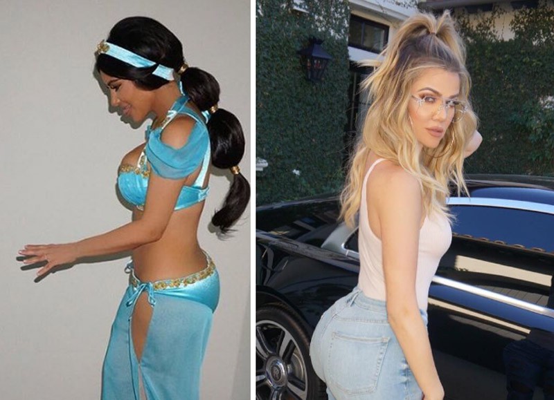 Kim y Khloe Kardashian, protagonistas de especulaciones sobre sus culos