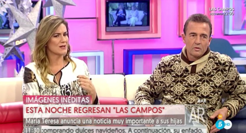 Alessandro Lequio carga contra Terelu antes del estreno del especial navideño de Las Campos