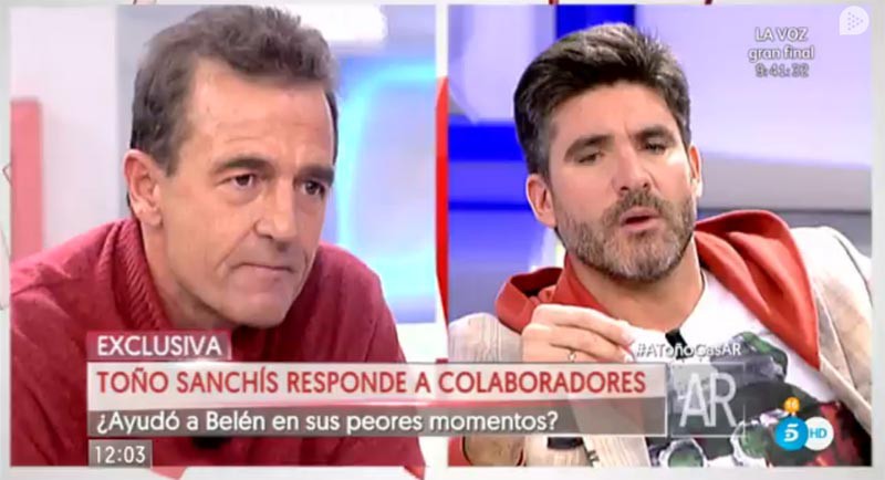 Toño Sanchís se enfrenta a los colaboradores de El programa de Ana Rosa