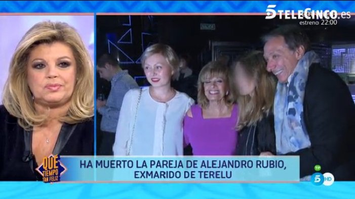 Terelu Campos, emocionada por la muerte de la pareja de su exmarido