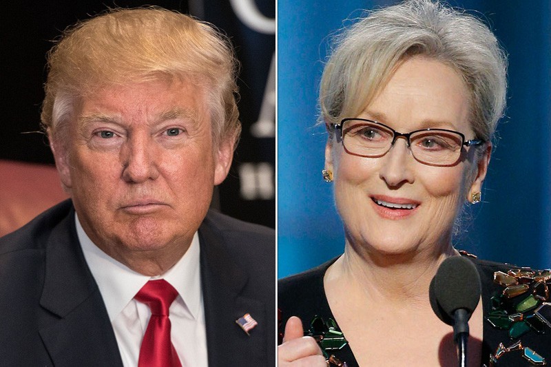 Donald Trump responde a Meryl Streep tras el discurso de la actriz en los Globos de Oro 2017