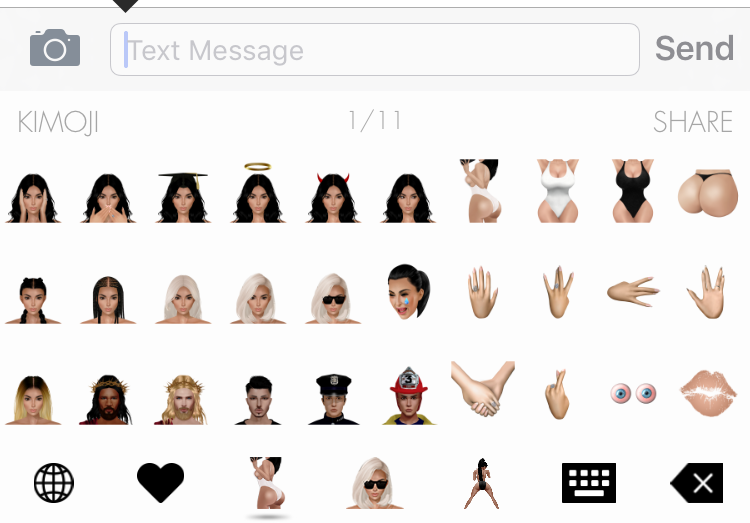 Kim Kardashian quiere conquistar el mundo con sus «Kimojis»