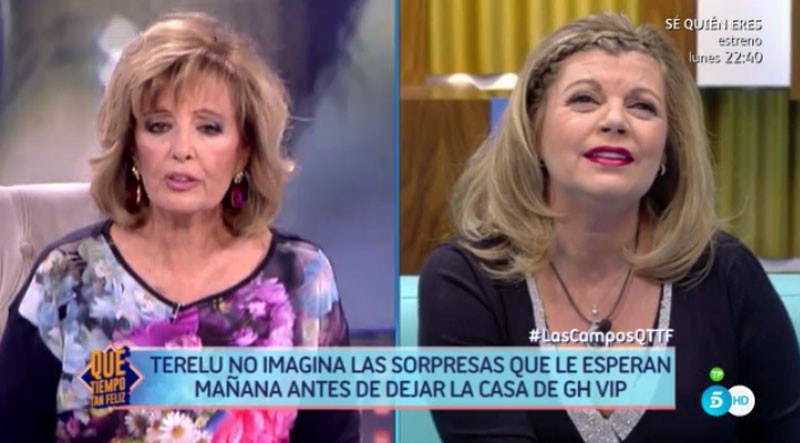 Una orgullosa María Teresa Campos visita hoy a Terelu en Gran Hermano VIP 5