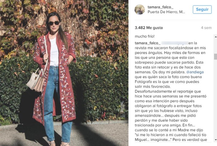 Tamara Falcó cierra su blog en la revista ¡Hola! tras sentirse molesta con unas fotos