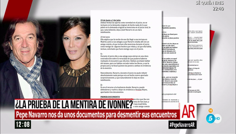 Pepe Navarro recopila documentación para desmontar a Ivonne Reyes