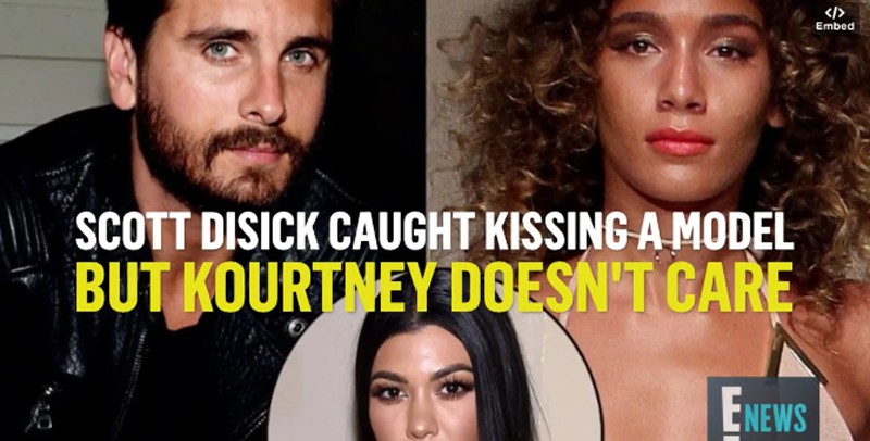 La reacción de Kourtney Kardashian después de que Scott Disick sea pillado con dos modelos