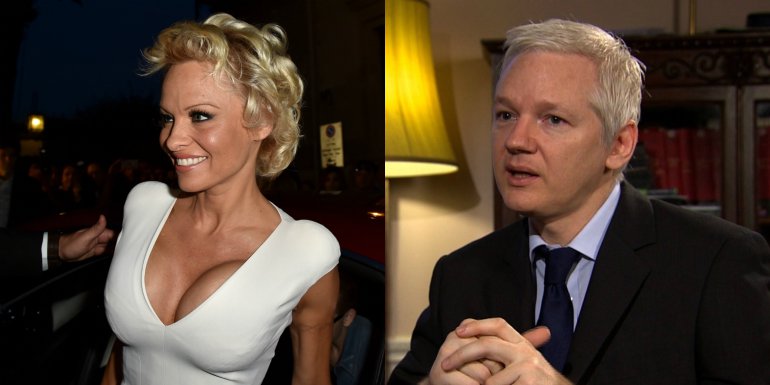 Pamela Anderson y la atracción que siente por Julian Assange