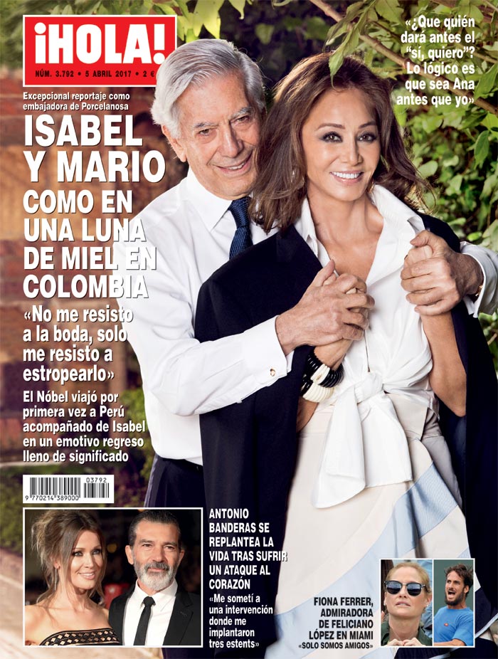 Isabel Preysler considera que cualquier viaje con Vargas Llosa es «una luna de miel»