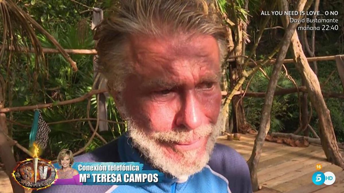 María Teresa Campos y Bigote Arrocet se declaran su amor en Supervivientes 2017