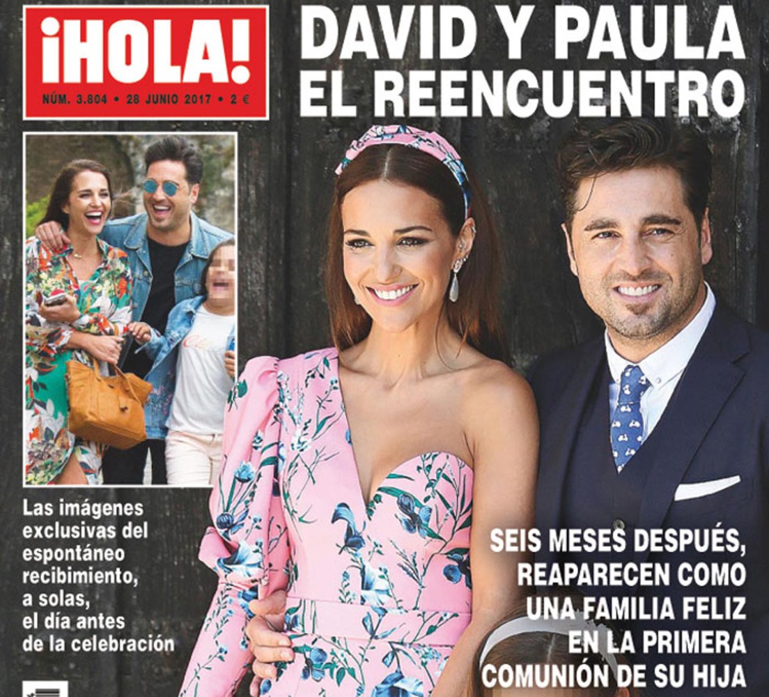 Paula Echevarría y David Bustamante, versiones contradictorias en su pleno de portadas