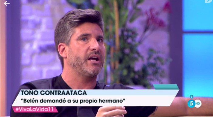 Toño Sanchís: "Belén Esteban es capaz de mentir en cosas esenciales"