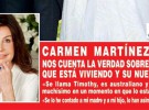 Carmen Martínez-Bordíu habla de su relación con el coach emocional Timothy