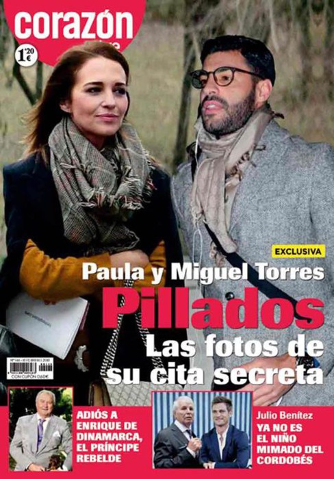 Paula Echevarría y Miguel Torres pillados en una cita en un hotel de Madrid