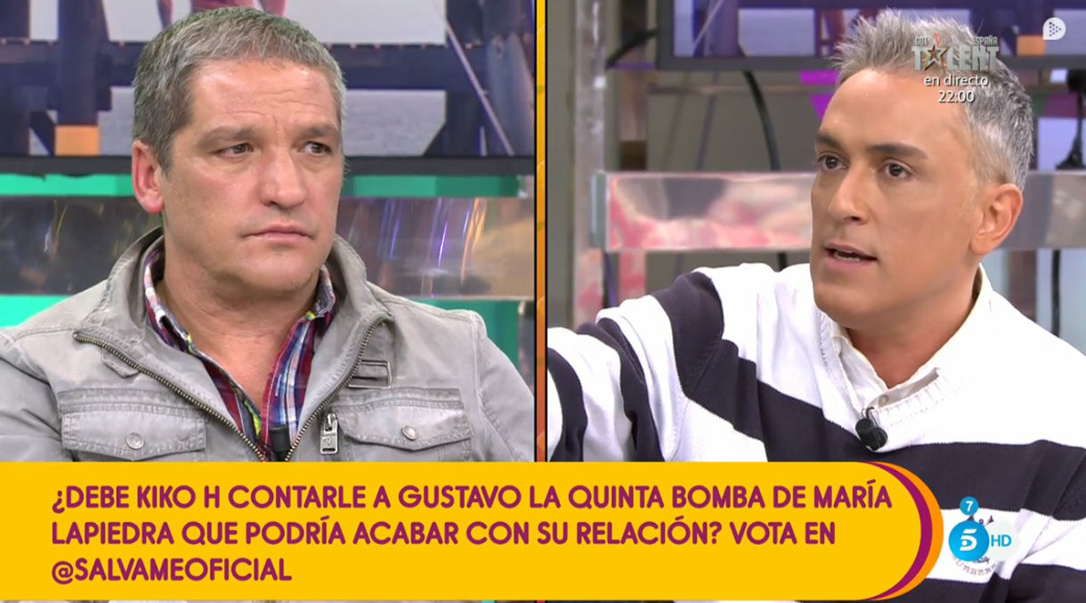 Gustavo González: «María Lapiedra me desorienta, pero creo que me quiere y la voy a defender»