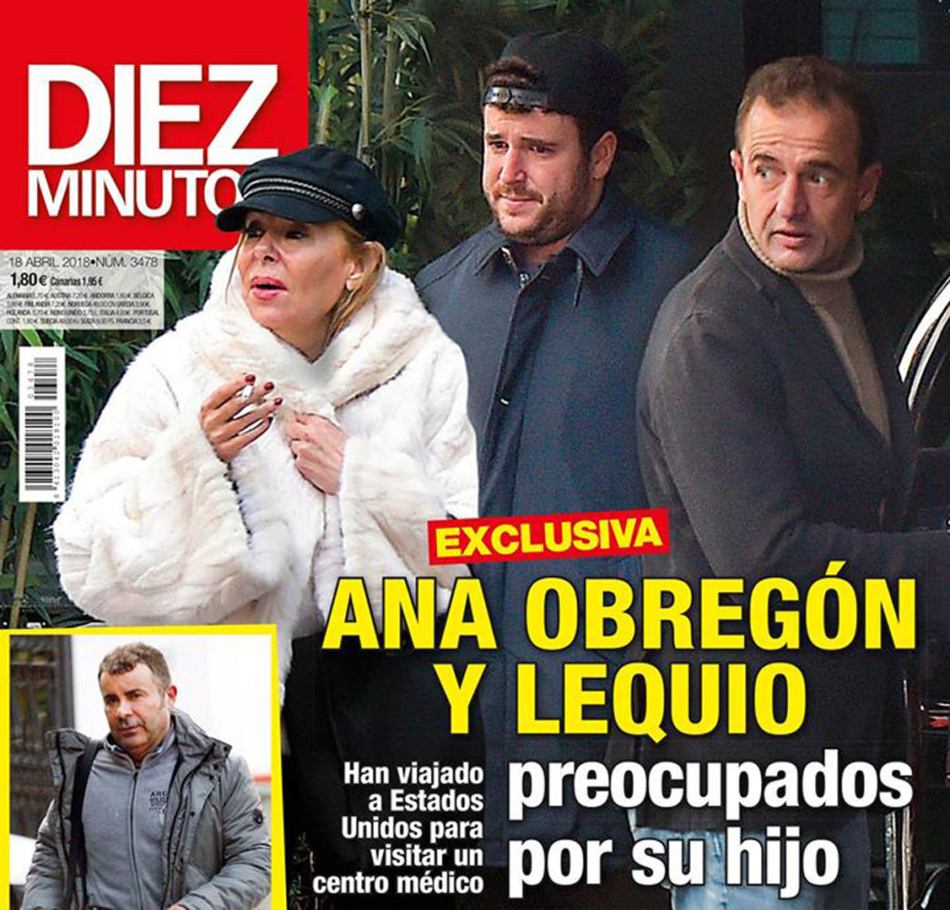 Ana Obregón y Alessandro Lequio, preocupados por su hijo, viajan a Nueva York