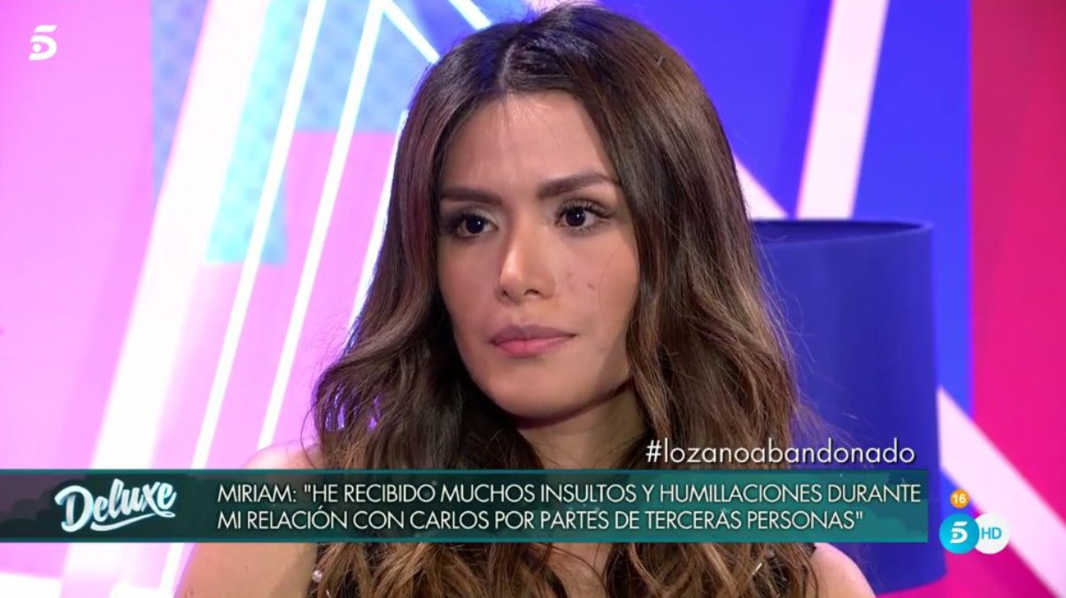 Miriam Saavedra, entre lágrimas, confiesa que: «Carlos Lozano ha muerto para mí»