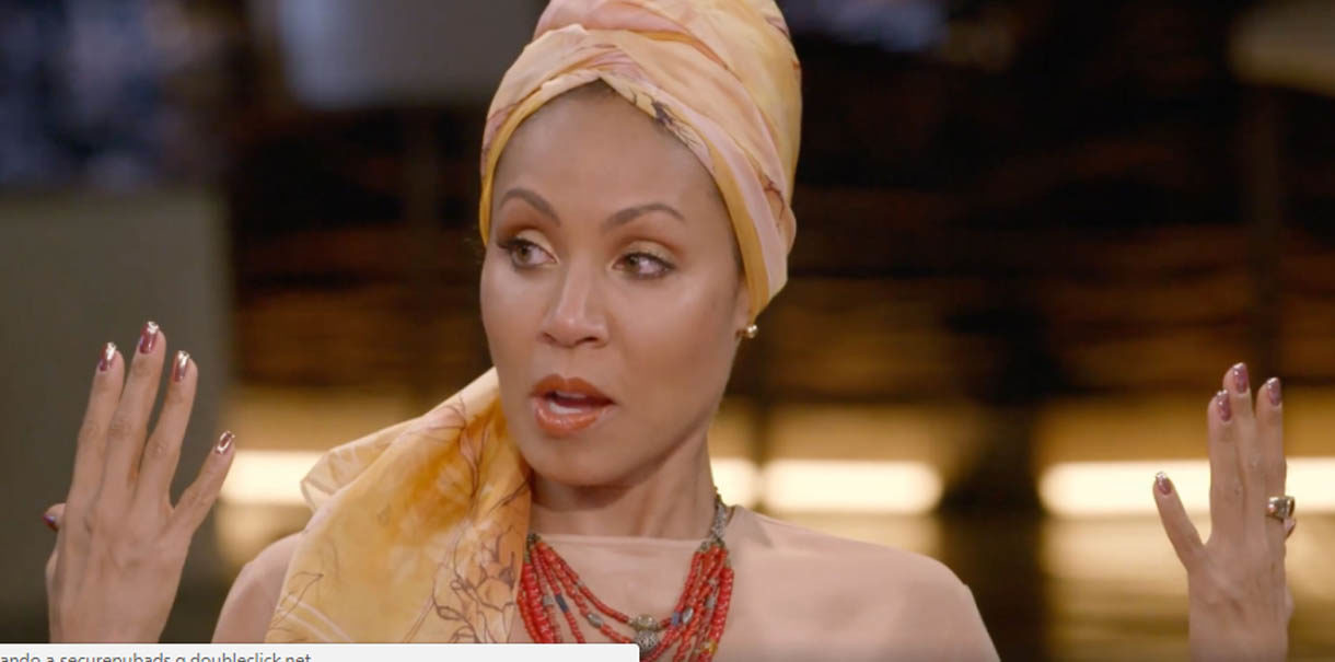 Jada Pinkett Smith se muestra muy preocupada por la caída de su cabello