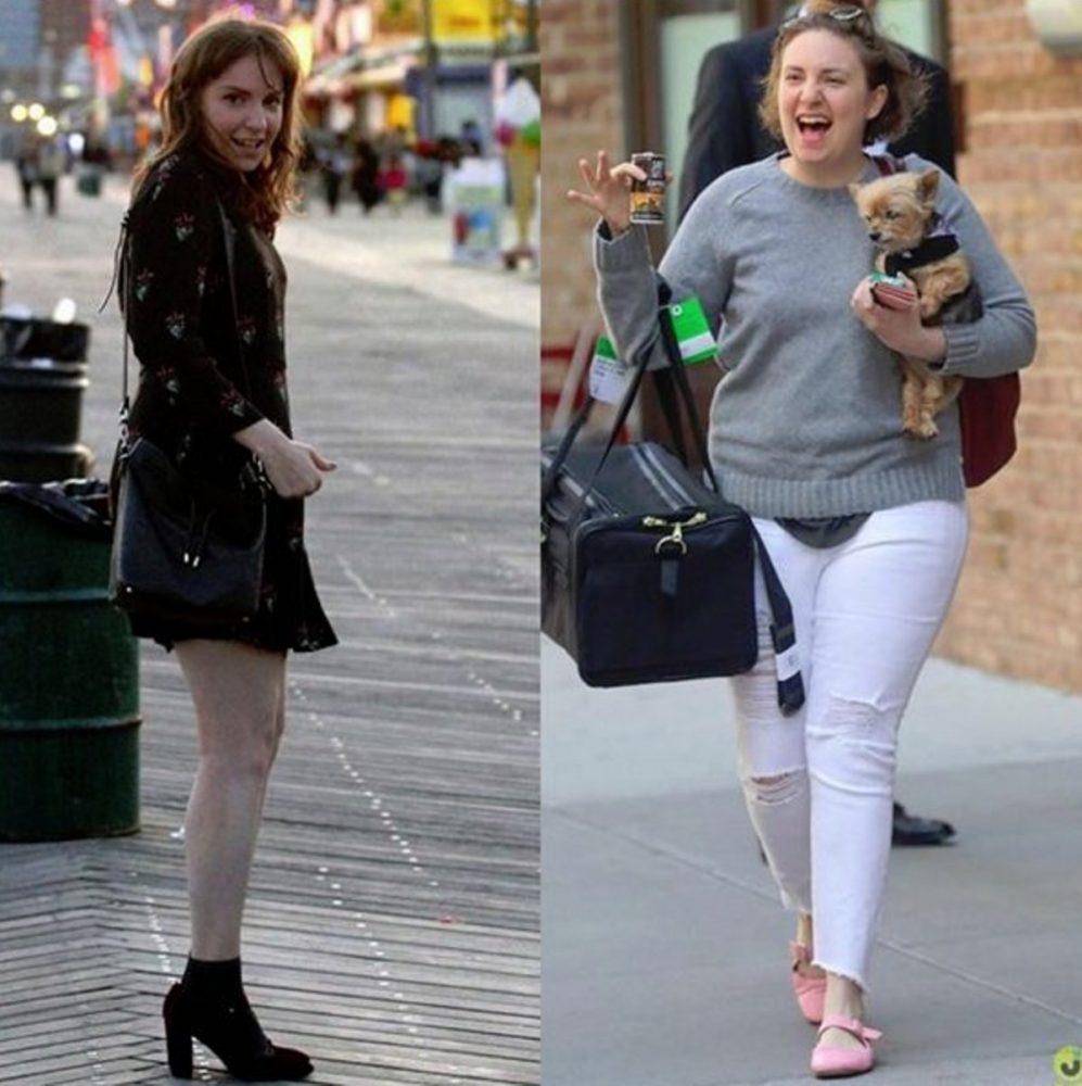 Lena Dunham se siente «alegre y libre» con unos kilos de más